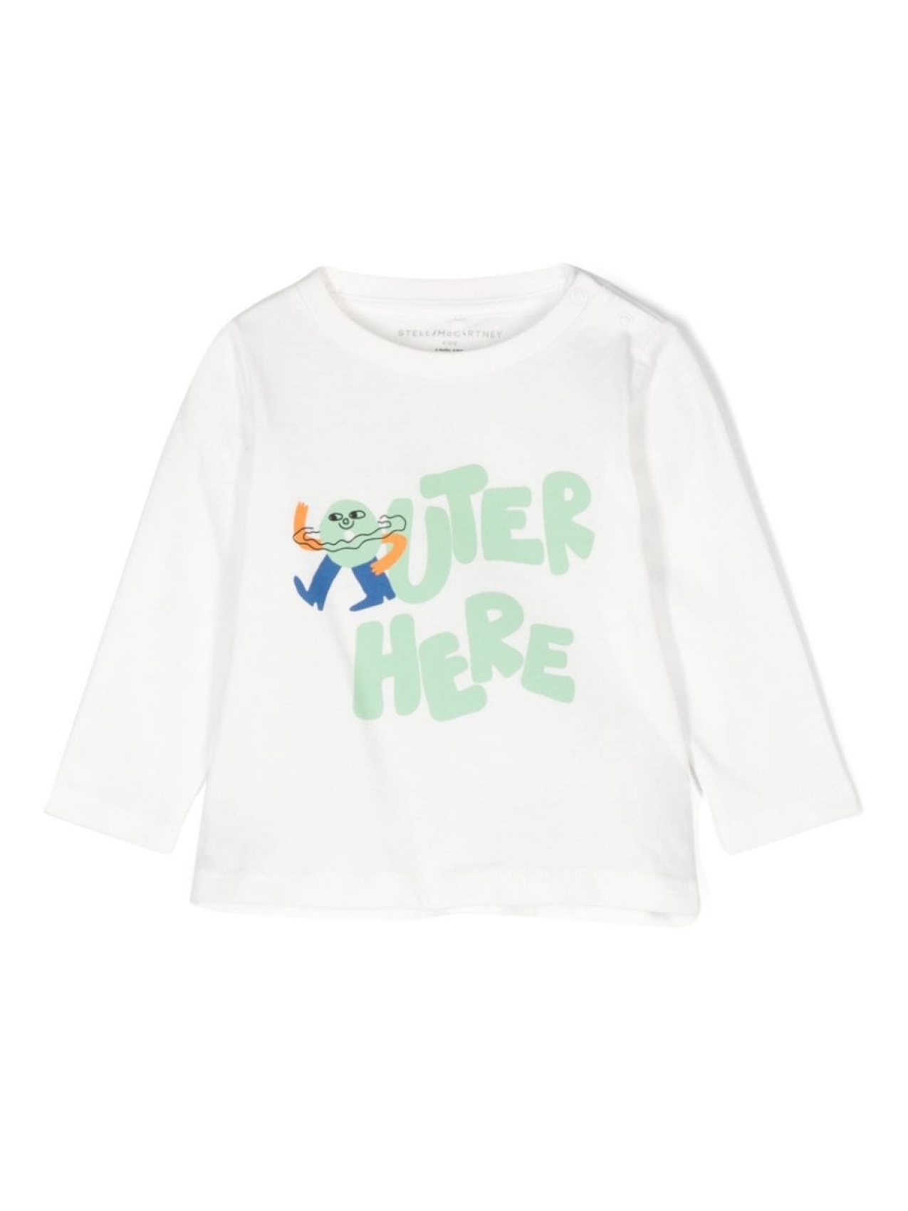 

Stella McCartney Kids футболка с графичным принтом, белый