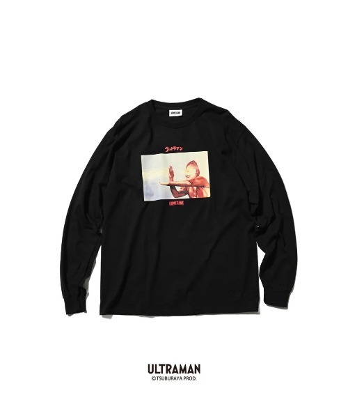 

HOMEGAME Футболка с длинным рукавом, коллаборация Home Game и Ultraman, черная