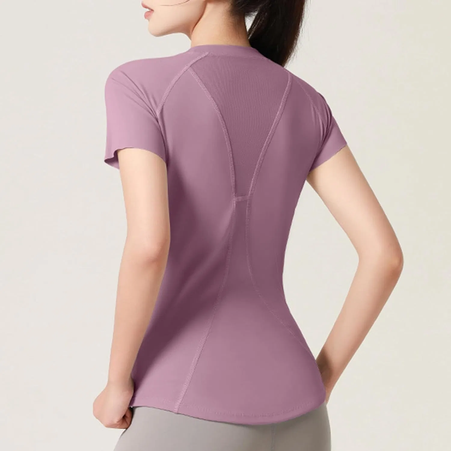 Женская футболка Athletic Slim Fit, бикикав, A#01purple — фото 4