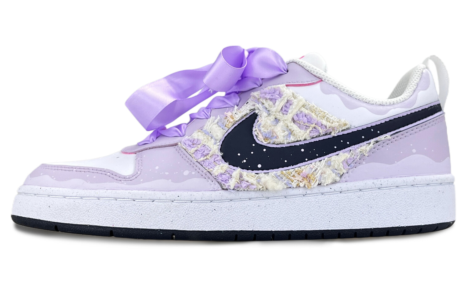 

Кроссовки Nike Court Borough Skateboarding Shoes Women's Low-top Purple/white, фиолетовый
