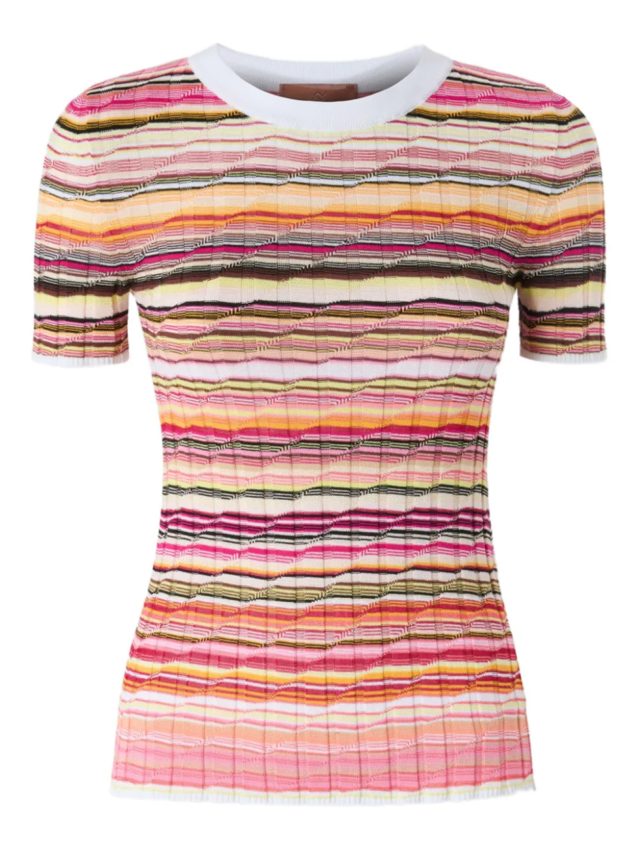

Полосатая трикотажная футболка Missoni, розовый