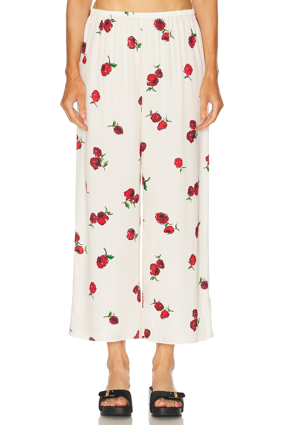 

Mindy Брюки Khaite, Raspberry & Cream