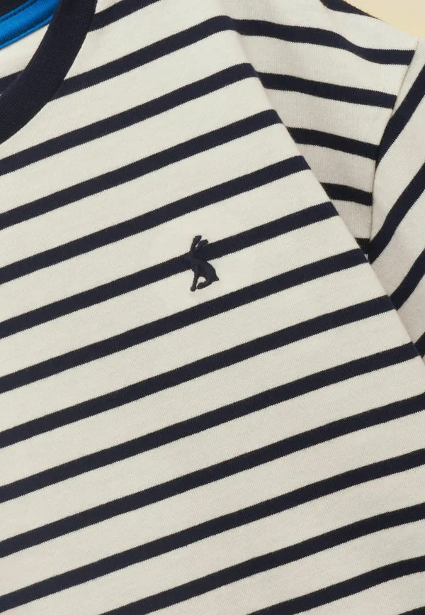 Футболка стандартного кроя с однотонным принтом let's go Joules, Navy Blue — фото 3