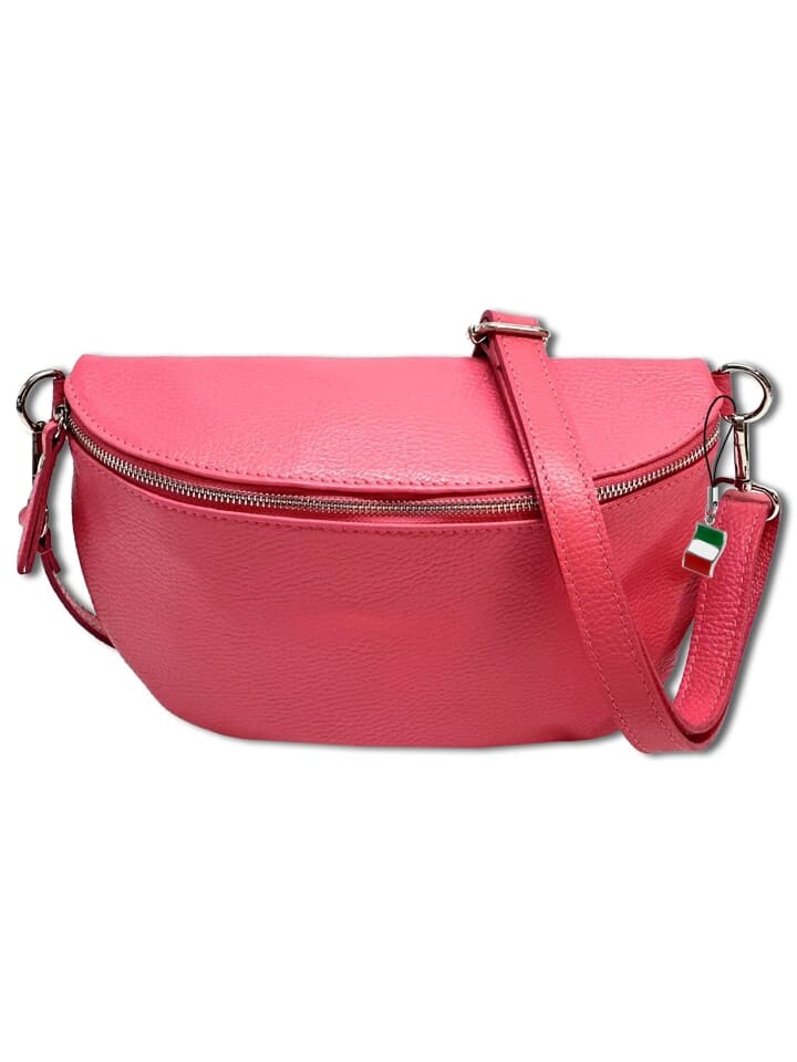 

Наплечная сумка Florence Gürteltasche Leder rot, koralle ca. 29cm
