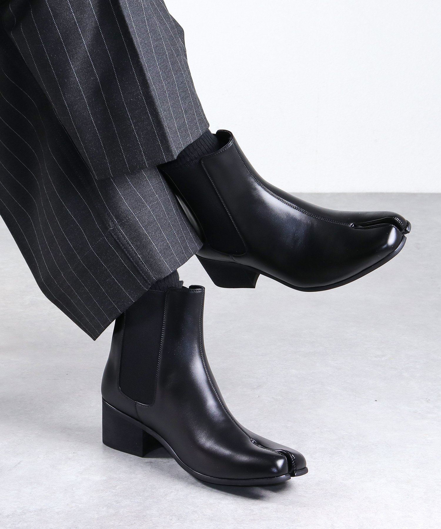 Мужской комплект уличной одежды, ботинки Side Gore Tabi 6841 Lovehunter, black — фото 2