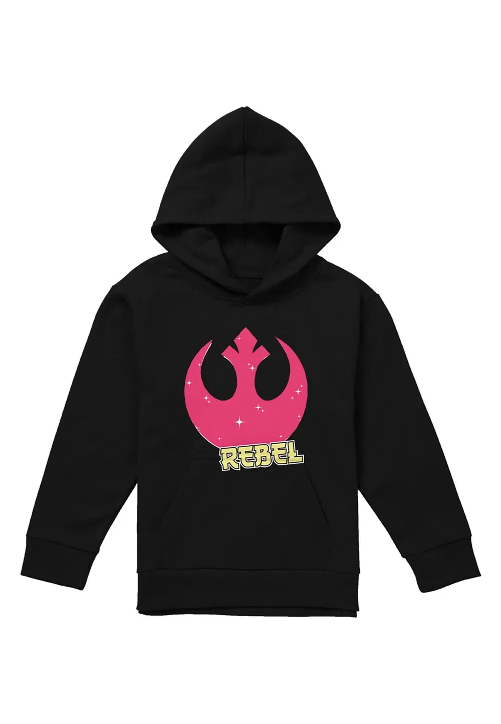 Детская худи Star Wars Rebel Manga Logo Disney, черный — фото 4