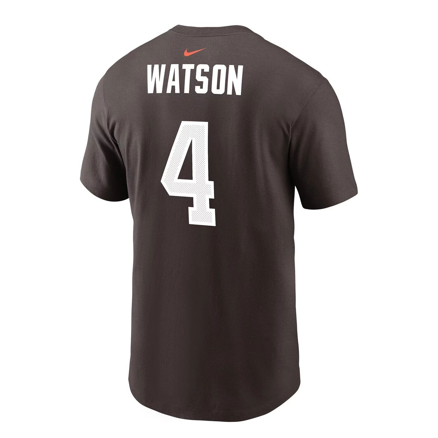 Мужская футболка Deshaun Watson Brown Cleveland Browns с именем и номером игрока Nike — фото 3