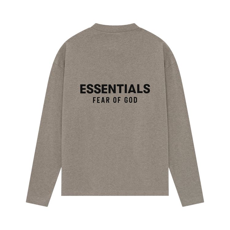 Футболка Fear of God Essentials Classic Long-Sleeve Tee 'Homestead Heather', серый — фото 2