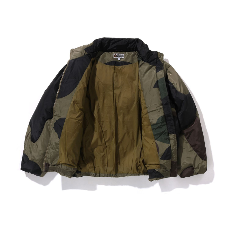 A BATHING APE Bape 1st Camo Нейлоновая Пуховая Куртка, Black BKX — фото 4