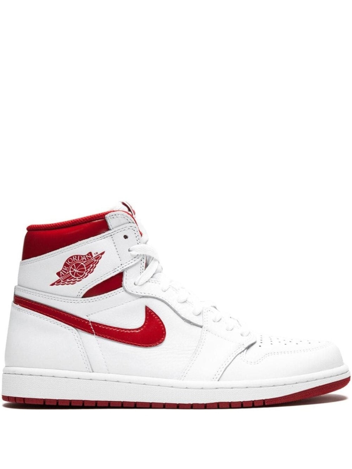 

Jordan кроссовки Air 1 Retro High OG "Metallic Red", белый