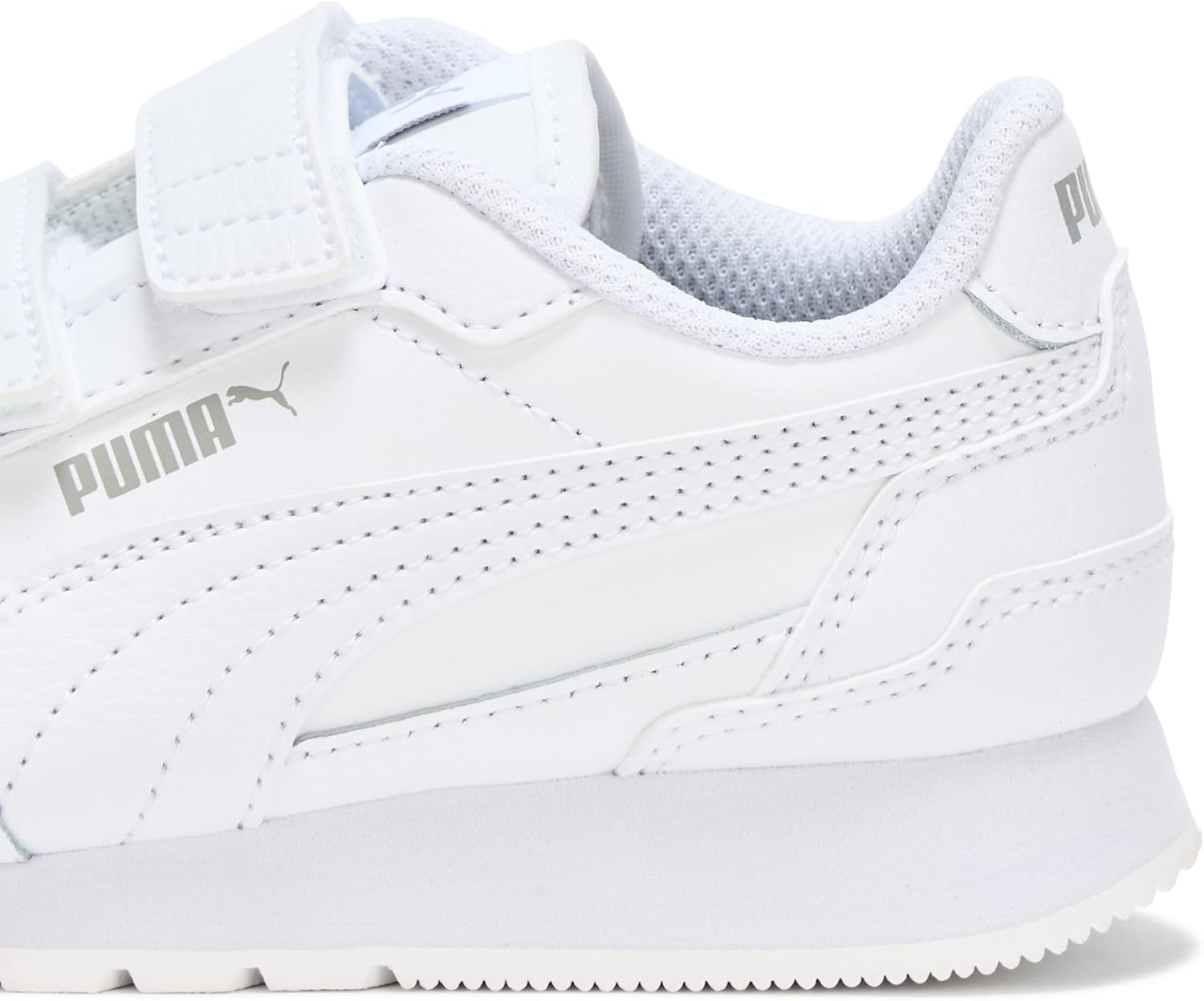Кроссовки Puma St Runner унисекс-детские на липучке, Puma White-puma White-gray Echo — фото 4