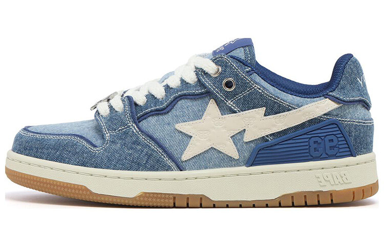 

Кроссовки A BATHING APE STA Skateboarding Shoes Unisex Low-top Blue, синий