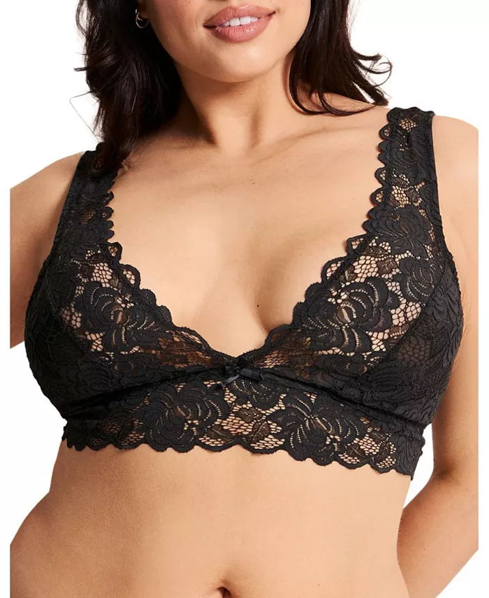 

Женский бюстгальтер-бралетт Livi Plus-Size без подкладки Adore Me, черный