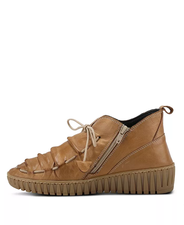 Туфли Nespea Premium Leather на танкетке с эластичной завязкой и съемной стелькой Spring Step, загар/бежевый — фото 2