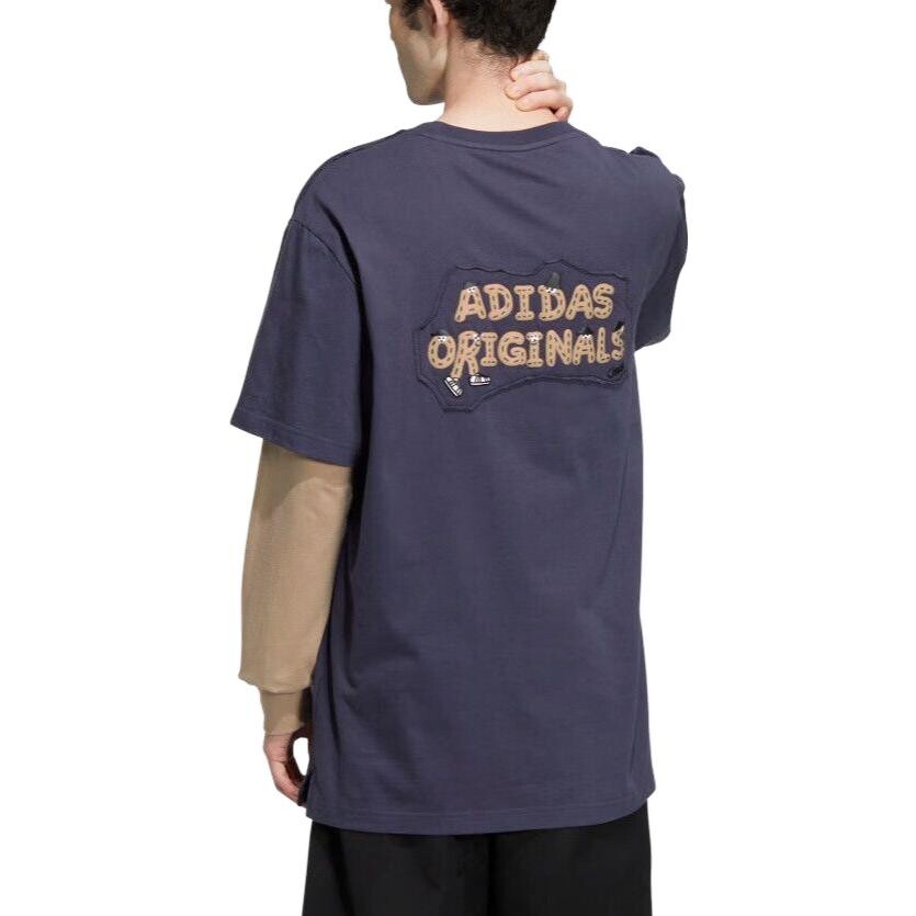 Футболка CHARR MORITA унисекс темно-синяя Adidas Originals, темно-синий — фото 3