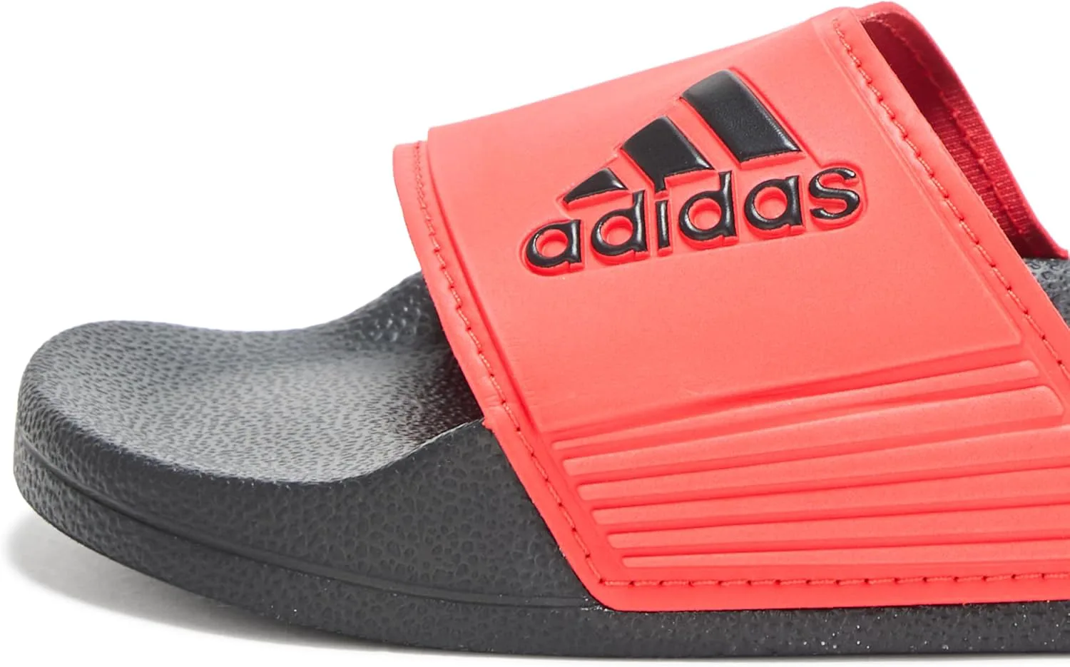 Сланцы Adidas Kids Adilette, ярко-красный/черный — фото 4