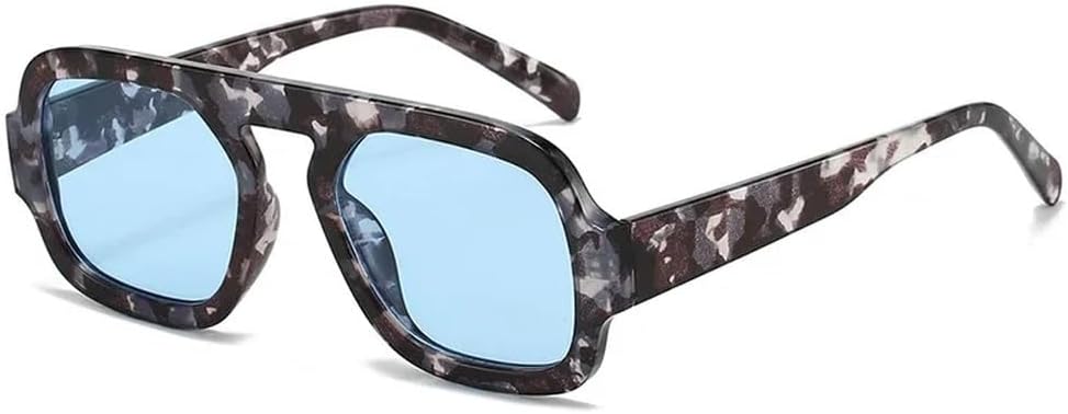 

Женские солнцезащитные очки с леопардовым принтом, зеленые градиентные, с защитой от УФ-излучения UV400; мужские солнцезащитные очки в стиле панк HYYZZC, Grey Leopard Blue