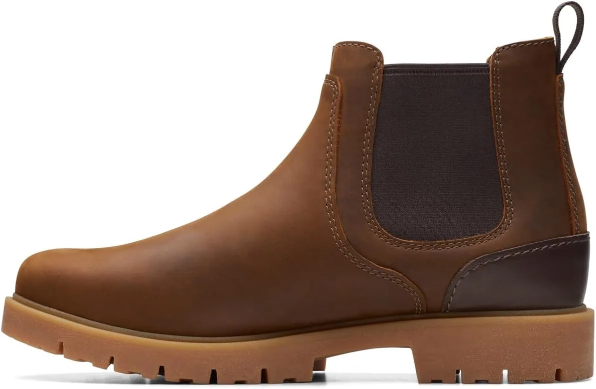 Мужские ботинки челси Clarks Rossdale Top, коричневый