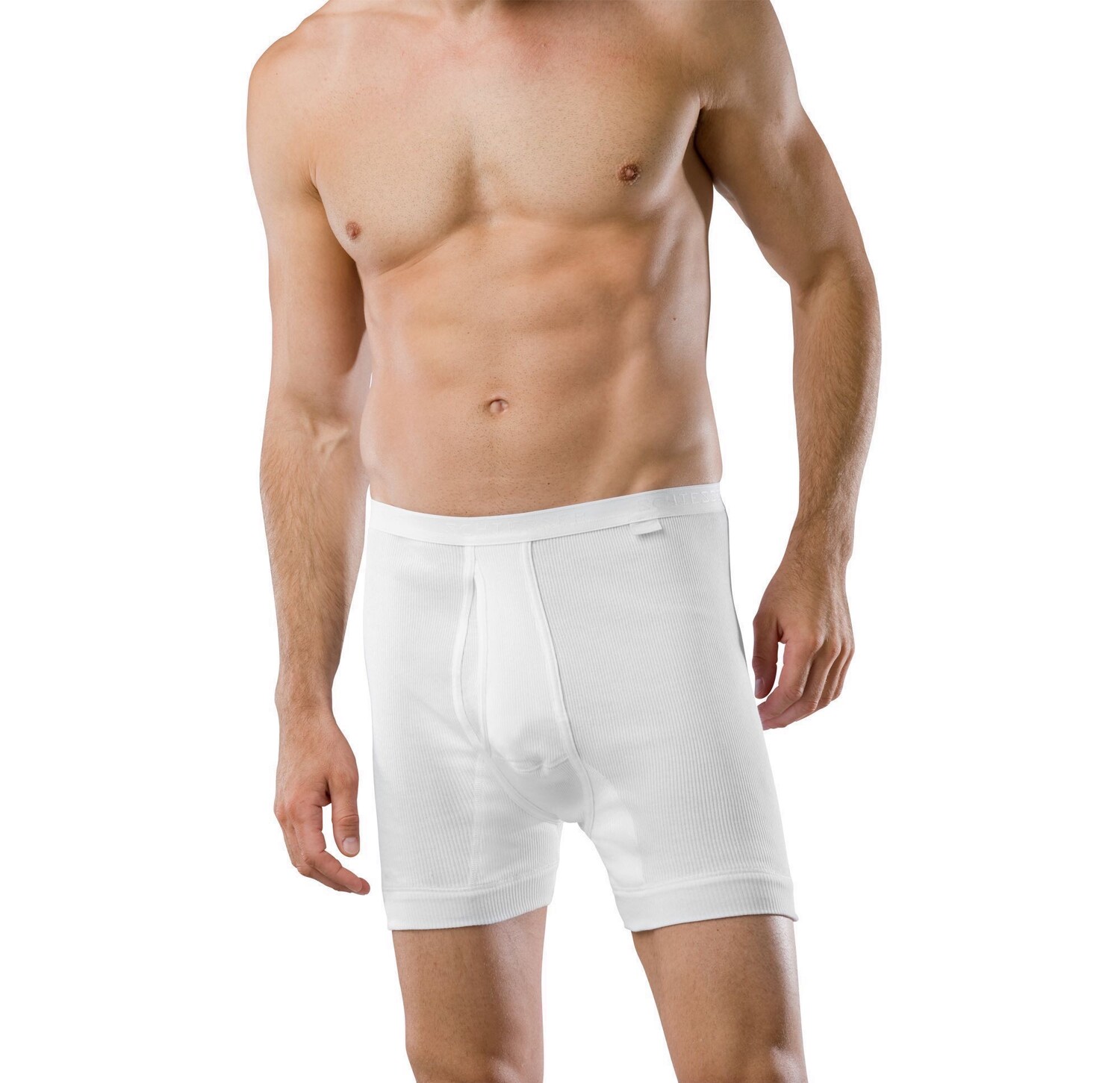 

Боксеры Schiesser Unterhose Medium Doppelripp, белый