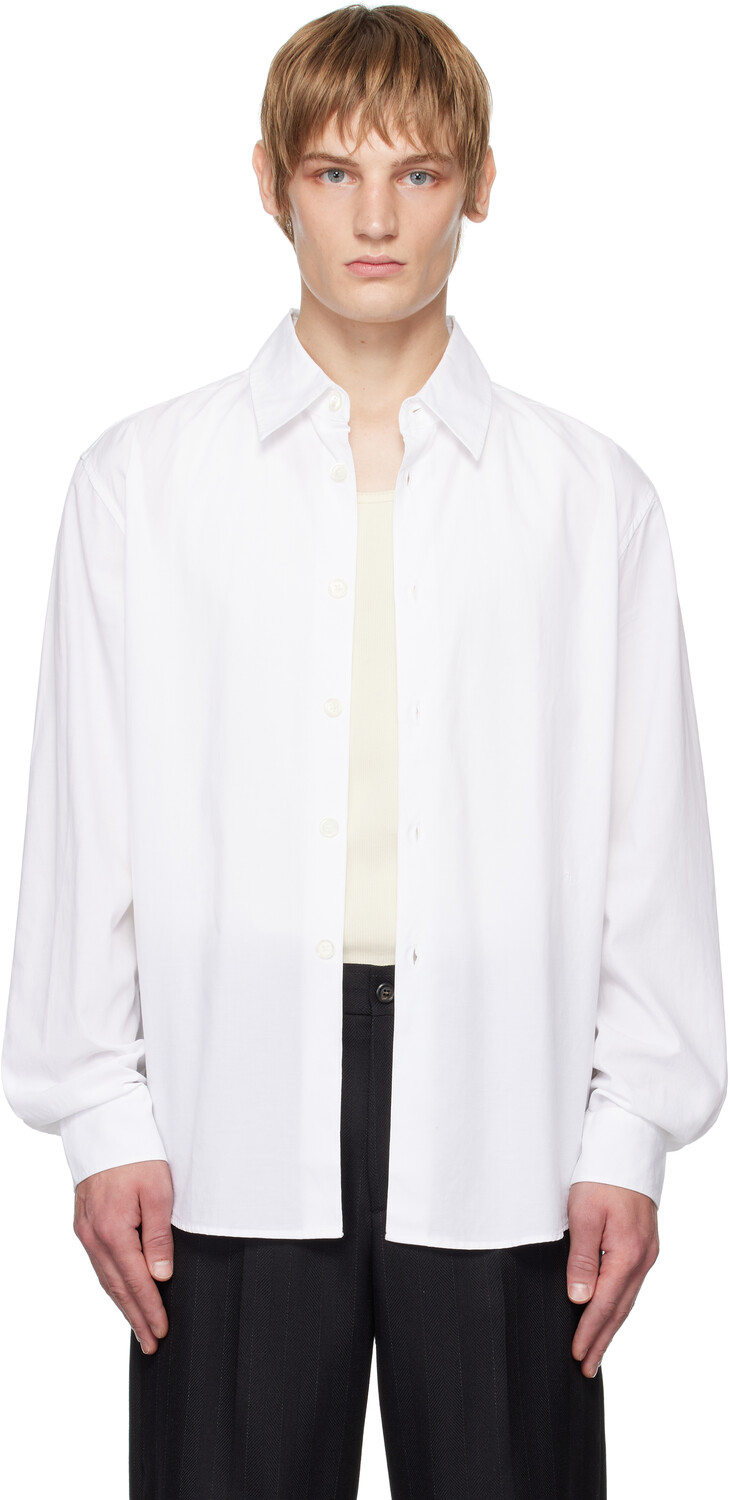 

Белая рубашка Beyond OUR LEGACY, White liquid poplin