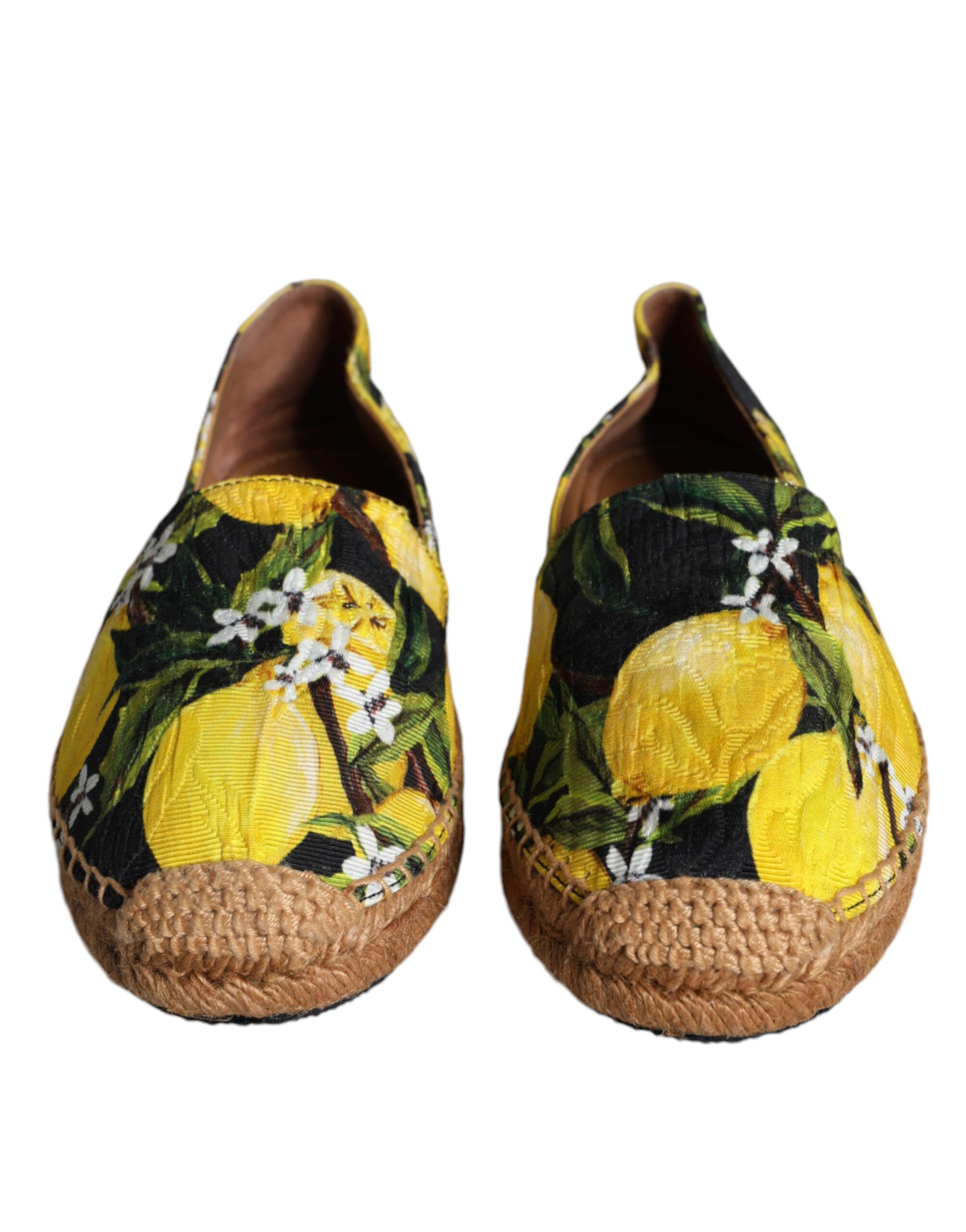 Разноцветные лимонные туфли-эспадрильи Slip On Dolce & Gabbana — фото 2
