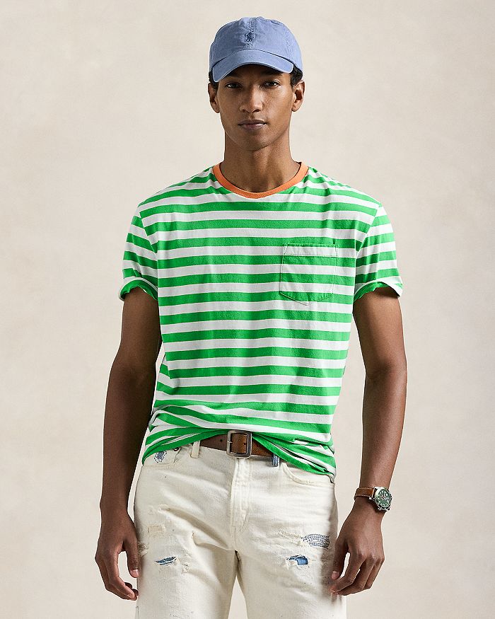 

Полосатая футболка Polo Ralph Lauren, зеленый
