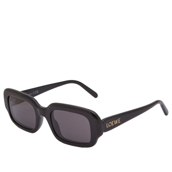 

Тонкие прямоугольные солнцезащитные очки Loewe Eyewear, черный