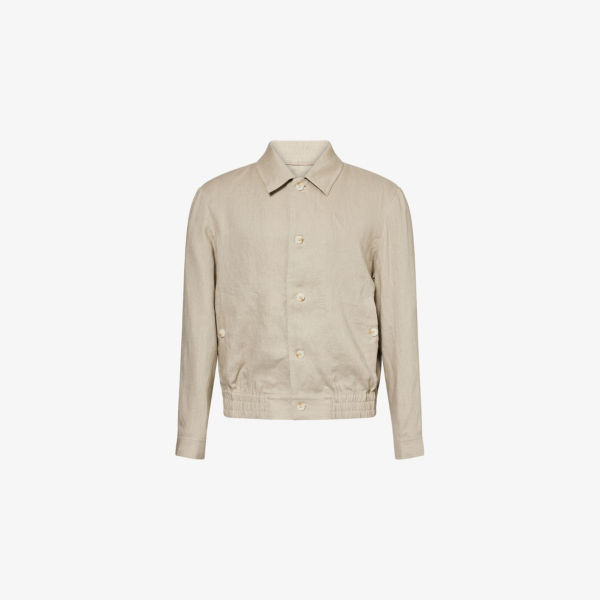 

Куртка Belier льняная свободного кроя, светло-бежевый