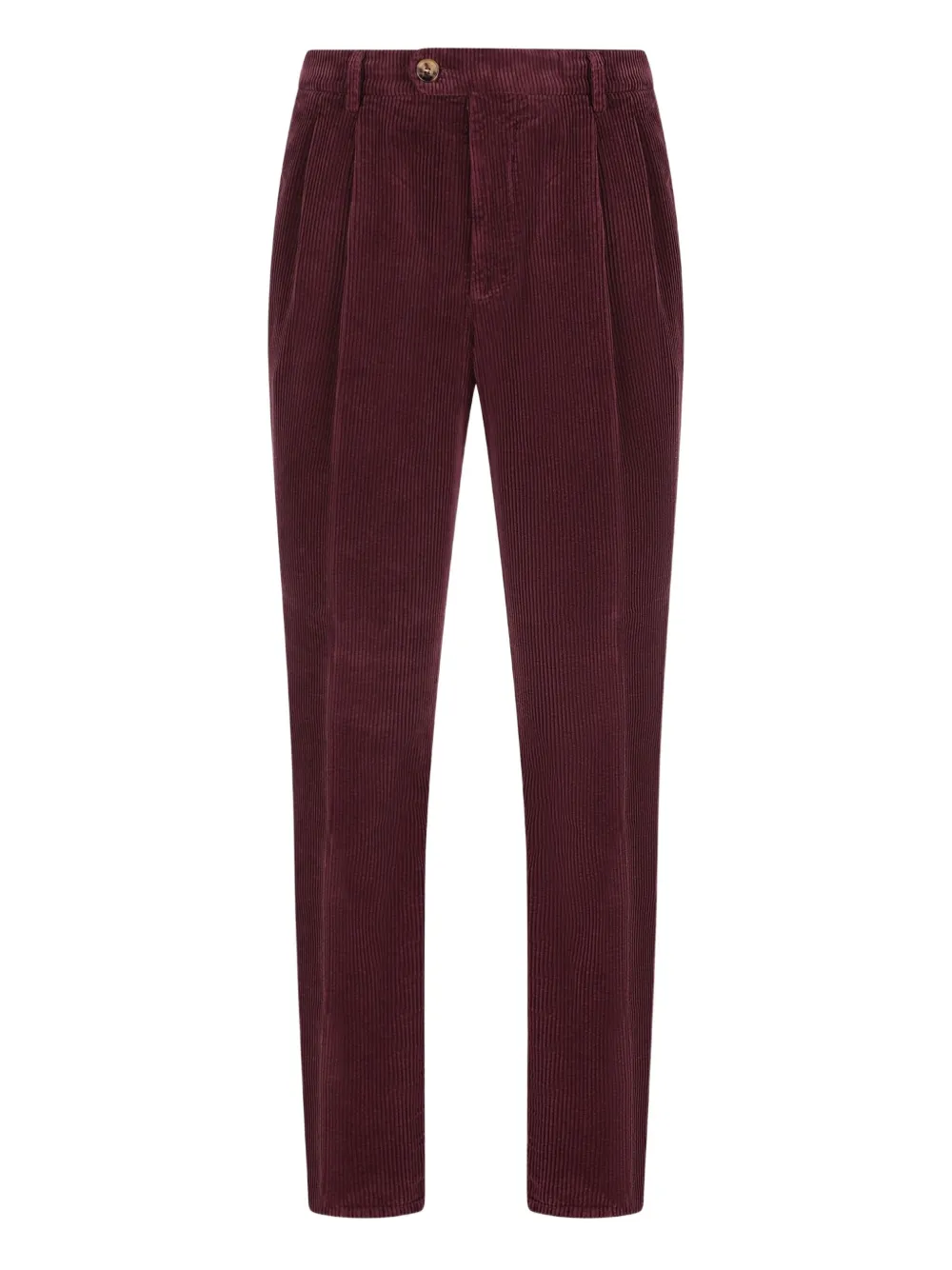 

Брюки из вельвета со складками спереди Brunello Cucinelli, красный