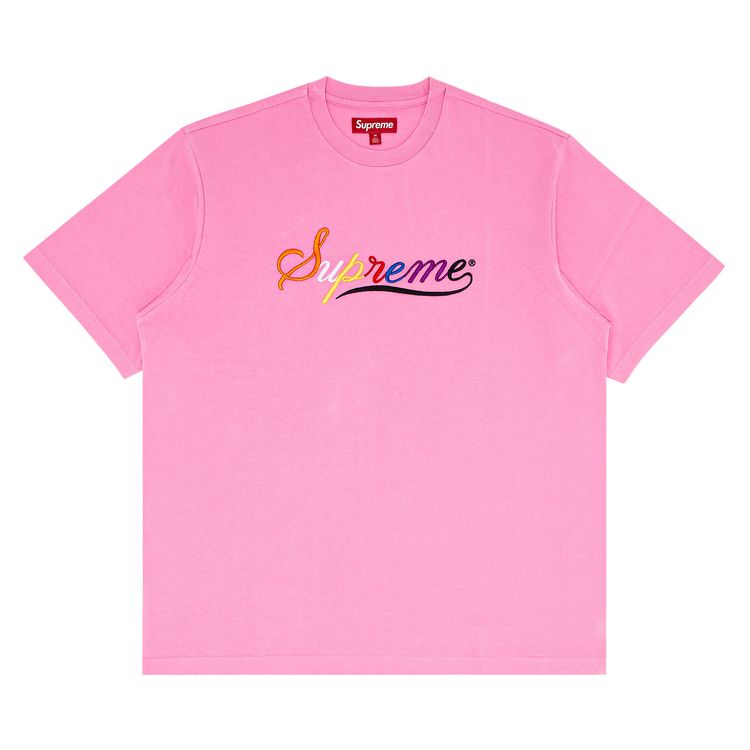 

Топ Supreme Cursive Short-Sleeve Top Pink, розовый