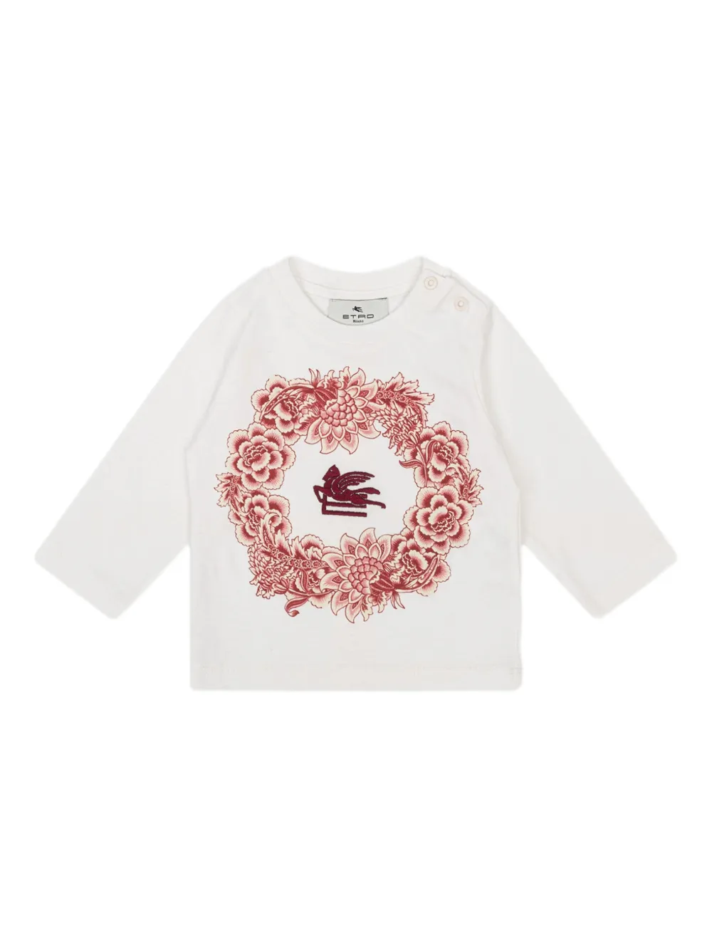 

Футболка с принтом гирлянды ETRO KIDS, белый
