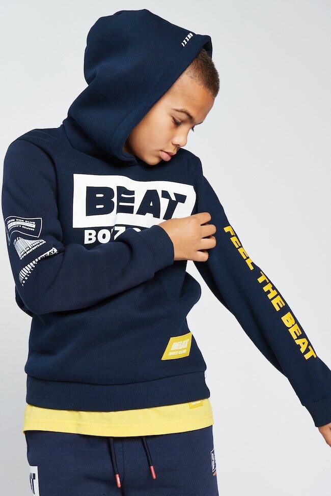 

Толстовка с надписью «Carter» Beat Boyz Club, темно-синий