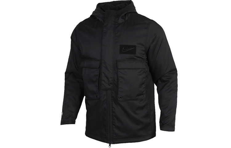 Nike Куртка мужская Black с капюшоном утепленная Workwear