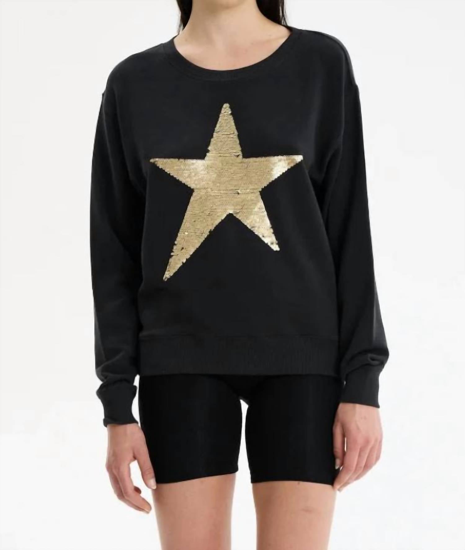 

Толстовка Star Sequin Drip черного цвета CHRLDR
