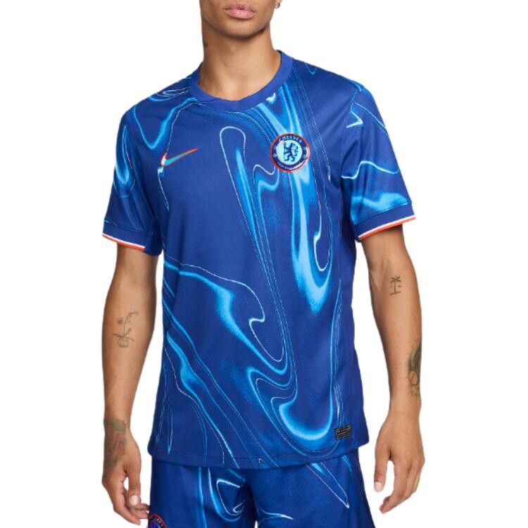 

Футбольная майка мужская Assault Blue/Team Orange/White Nike, синий/оранжевый/белый