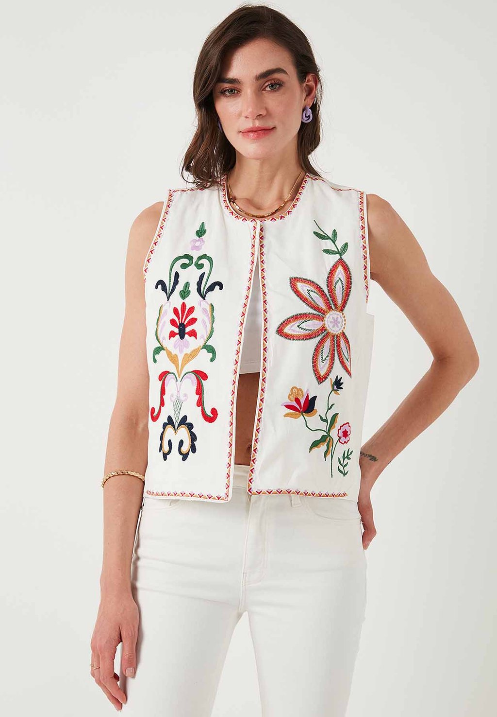 

Жилет REGULAR FIT LELA, белый