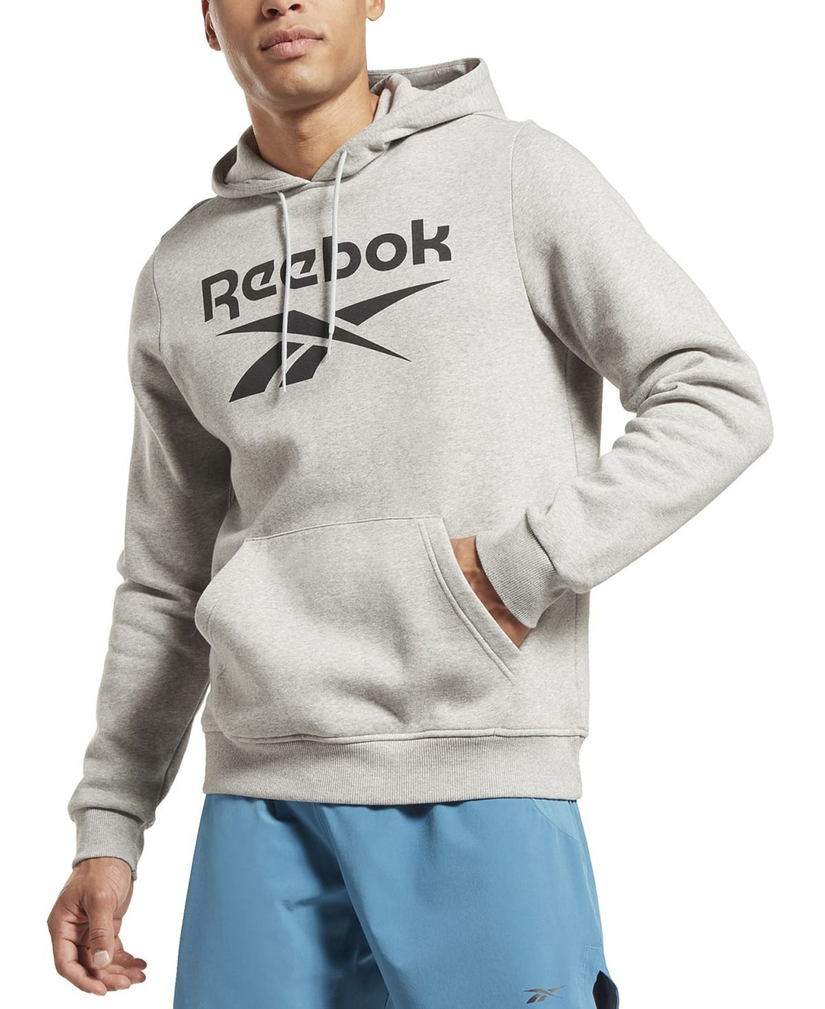 

Мужская флисовая толстовка классического кроя с логотипом Identity Reebok