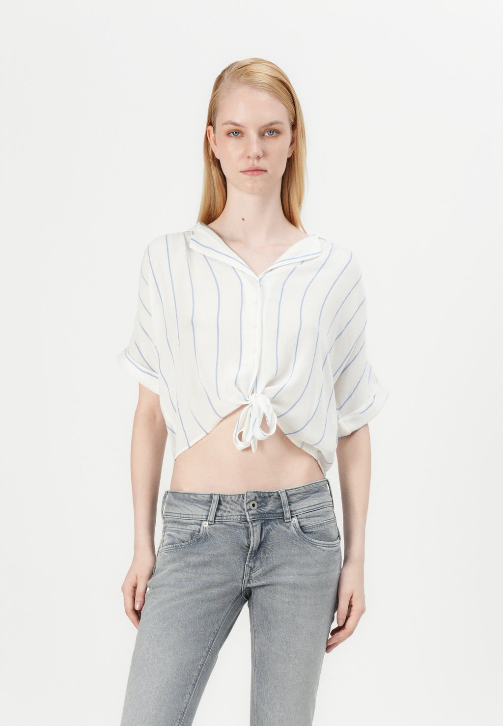 

Блузка на пуговицах ONLPAULA LIFE TIE SHIRT ONLY, кремовый