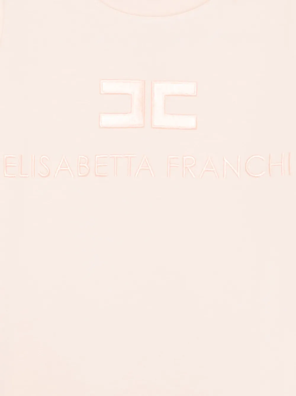 Футболка с вышитым логотипом Elisabetta Franchi La Mia Bambina, розовый — фото 3