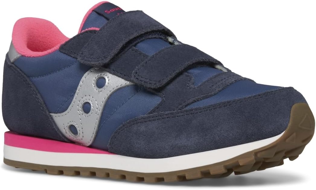 Детские кроссовки Saucony Jazz Double Hook Loop для унисекса, синий/розовый/темно-синий — фото 3