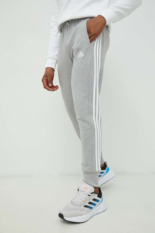 

Хлопковые спортивные штаны adidas, серый