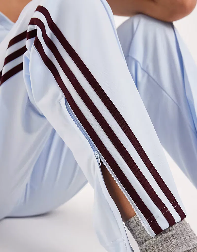 Классические спортивные брюки Adidas Originals Firebird, сине-бордовый — фото 2