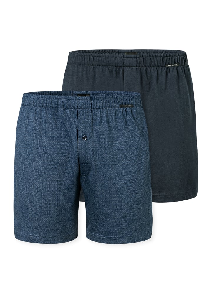 

Трусы боксеры Schiesser, цвет blau/dunkelblau