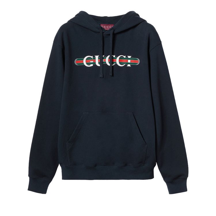 

Толстовка Gucci Hooded Sweatshirt 'Nile', синий
