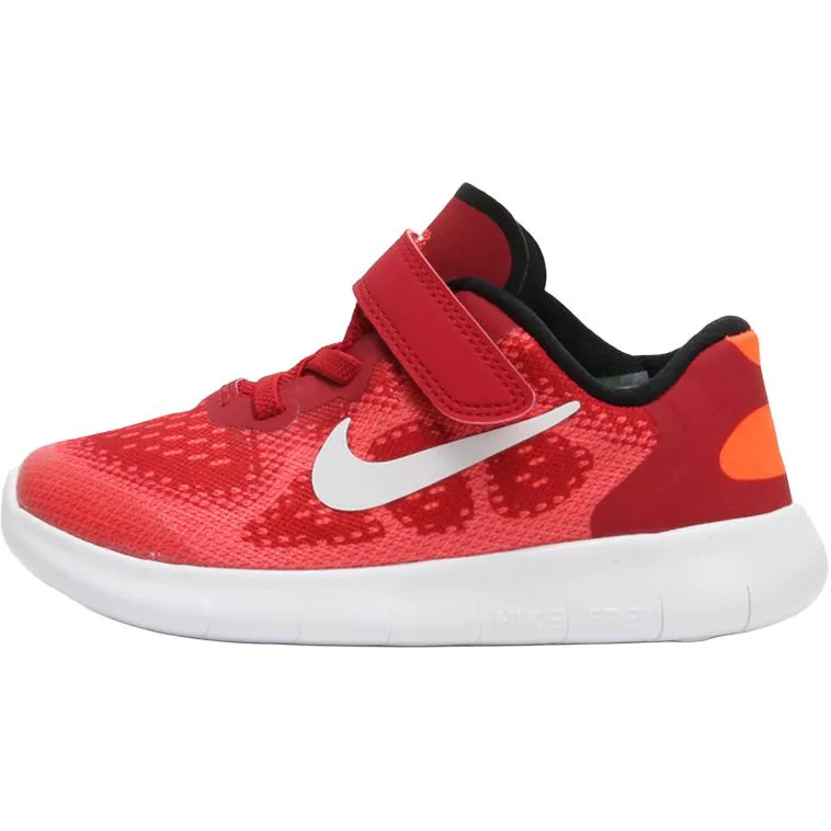 Nike Кроссовки Free Rn 2017 для малышей, красные и белые