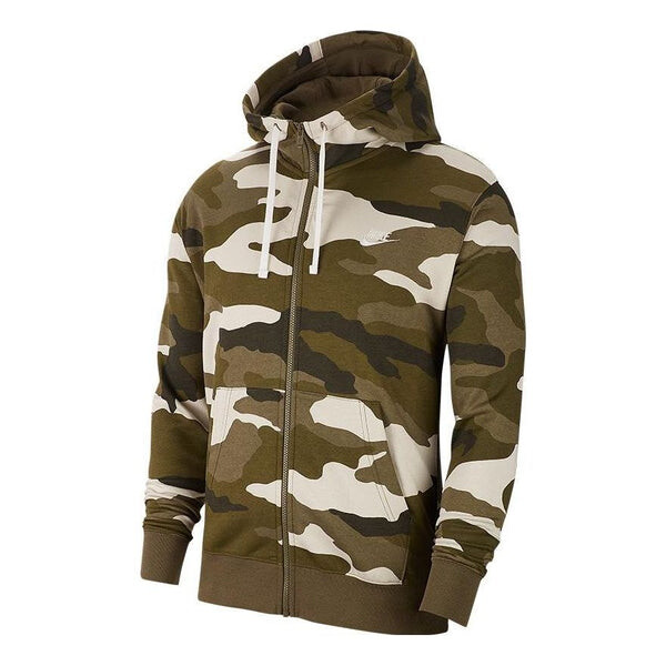 

Толстовка Nike camouflage sports zipped hooded jacket 'Green', зеленый
