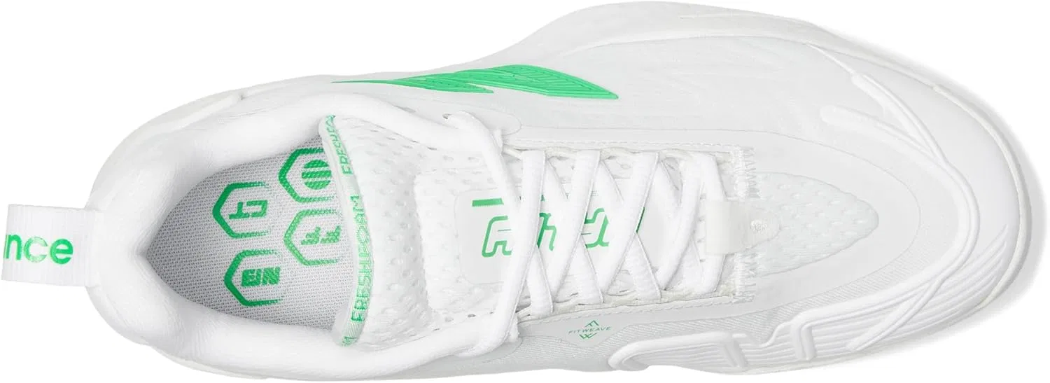 Кроссовки теннисные New Balance Fresh Foam X Ct-Rally, White/Green Apple — фото 2