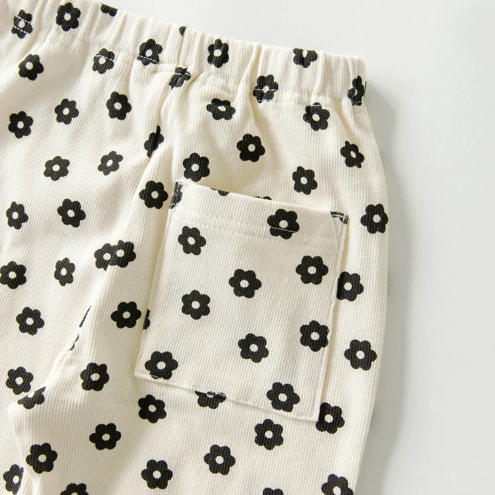 Рубчатые брюки-клеш Branshes, 95: Ivory_Floral Pattern — фото 4