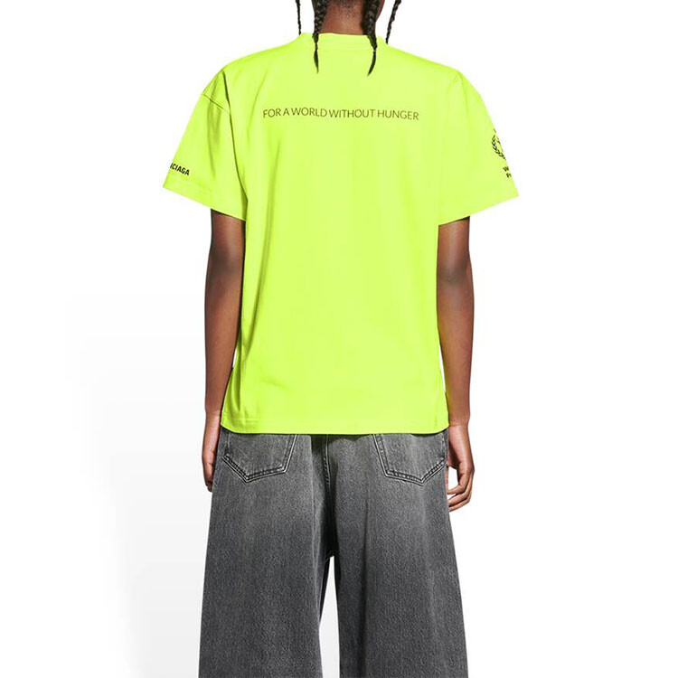 Футболка женская Balenciaga x WFP, желтый — фото 4