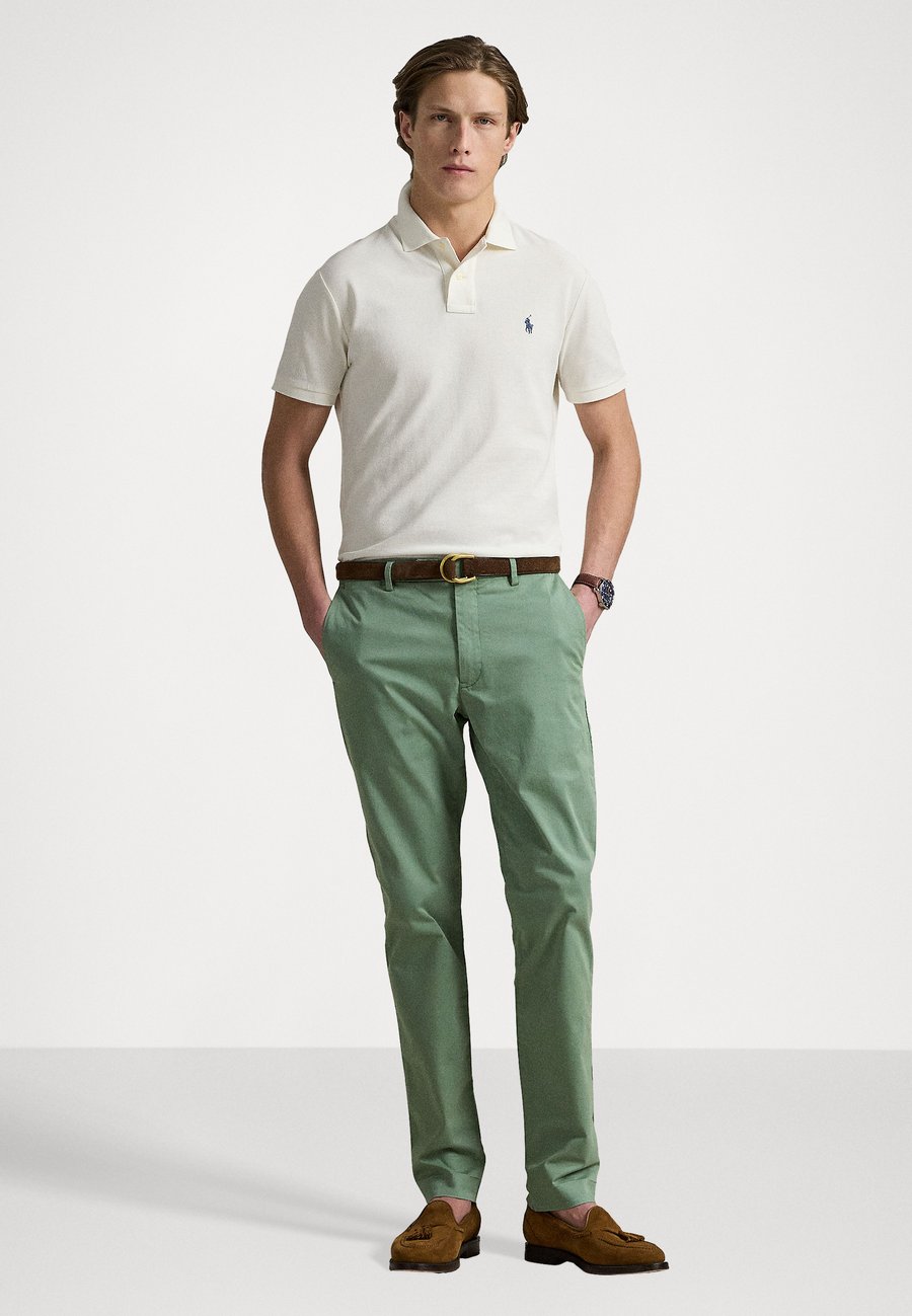 Поло Polo Ralph Lauren SLIM FIT POLO SHIRT, Pale Cream/Off-White — фото 2